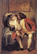 Charles Robert Leslie My Uncle Toby and the Window Wadman oil painting
